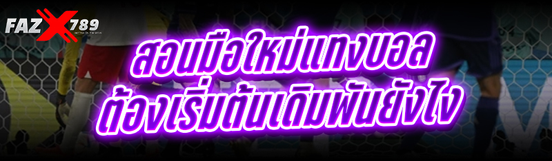 สอนมือใหม่แทงบอล ต้องเริ่มต้นเดิมพันยังไง